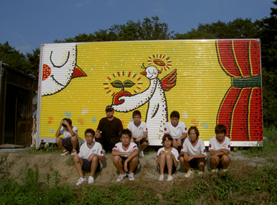 壁画のディテール